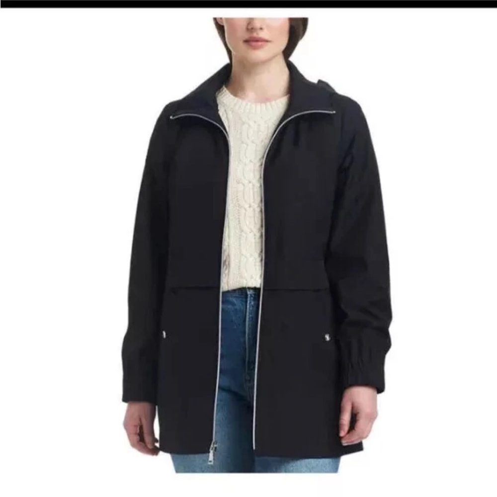 Vince Camuto Black Hooded Jacket